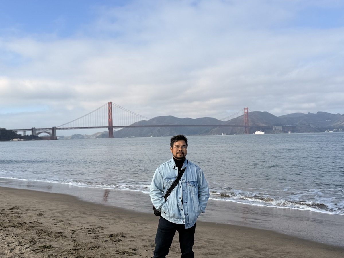 At the Golden Gate Bridge, San Francisco