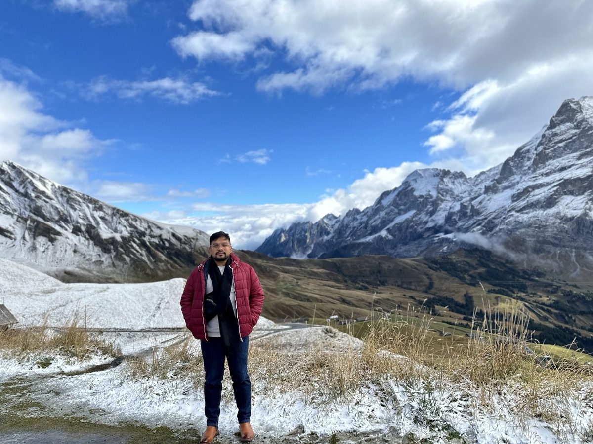 Up in the snow-capped mountains