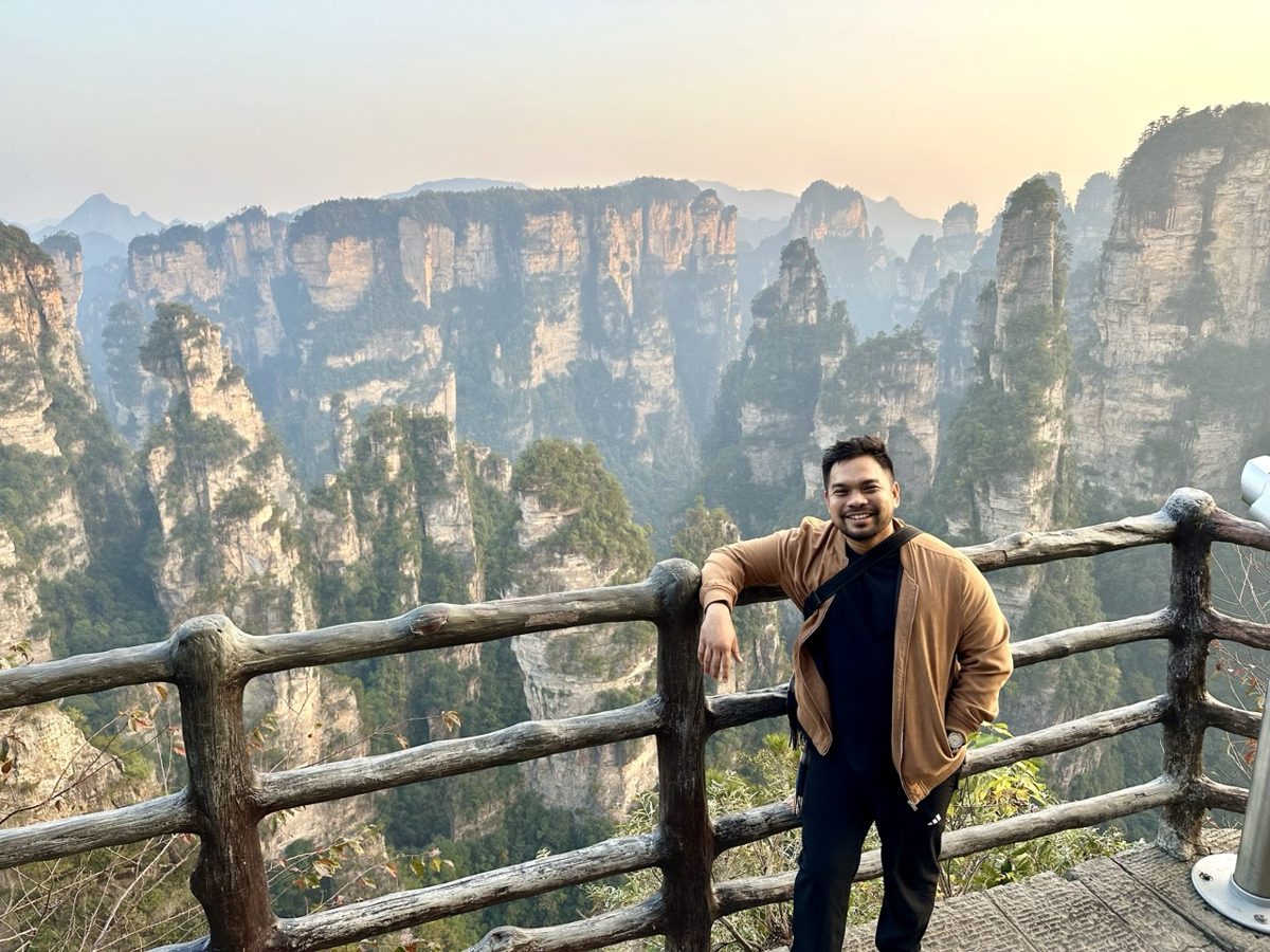 Among the towering pillars of Zhangjiajie